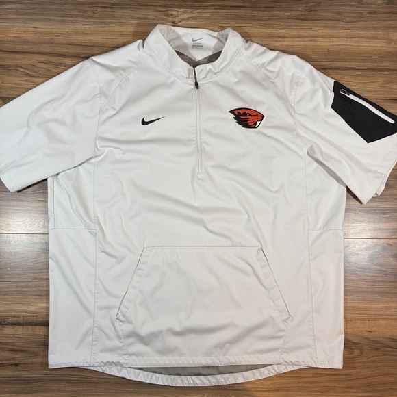 Nike Other - Nike Oregon State Beavers Mens 3XL 1/4 Zip Short Sleeve Windbreaker Pullover